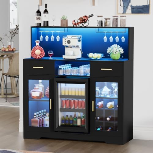 Home Bar And Cabinet - Mini lodówka z szafką i przestrzenią
