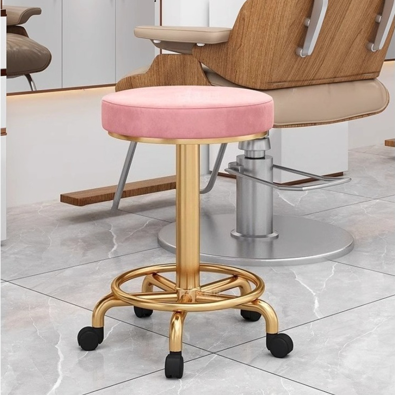 Home Bar Stools - Nowoczesny prosty stołek kosmetyczny Profesjonalny obrotowy