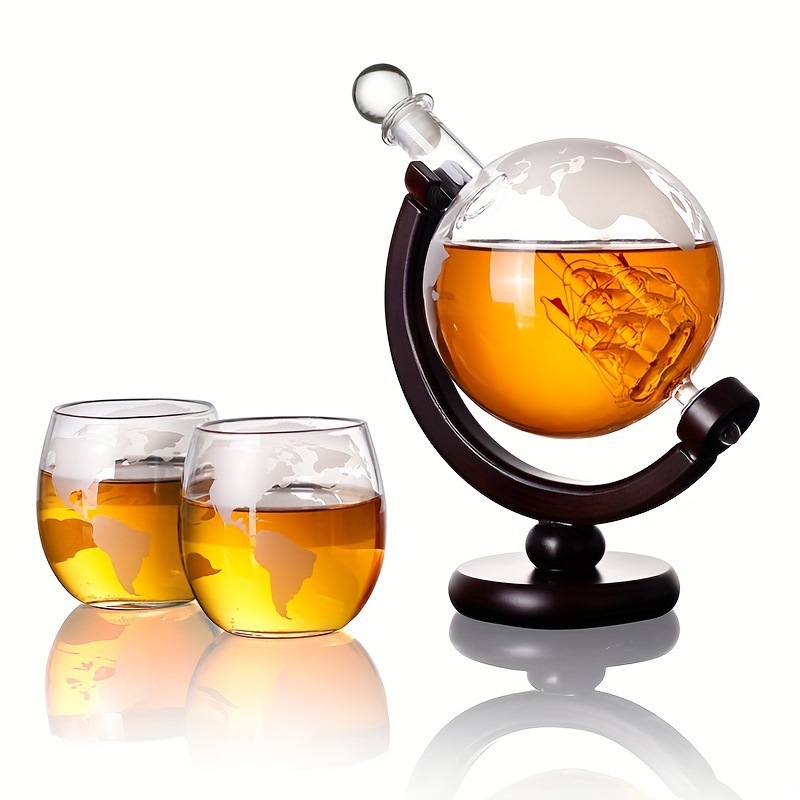 Decanter Globe Set - Dekanter w kształcie globu, kieliszek do