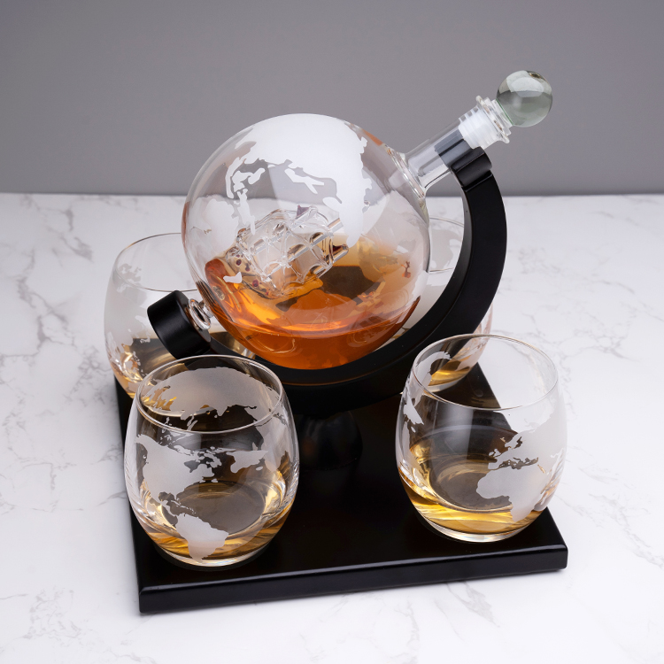 Decanter Globe Set - Fabryczna sprzedaż Niestandardowy zestaw wysokiej jakości