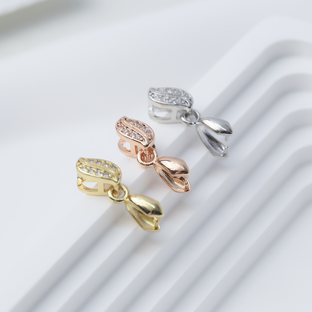 Ice Pick Pick - Micro Pave CZ Leaf Ice Pick
