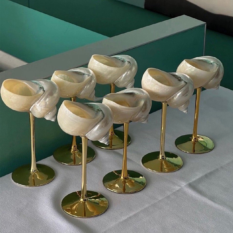 Home Bar And Cabinet - Naturalna muszla do wina Bar i
