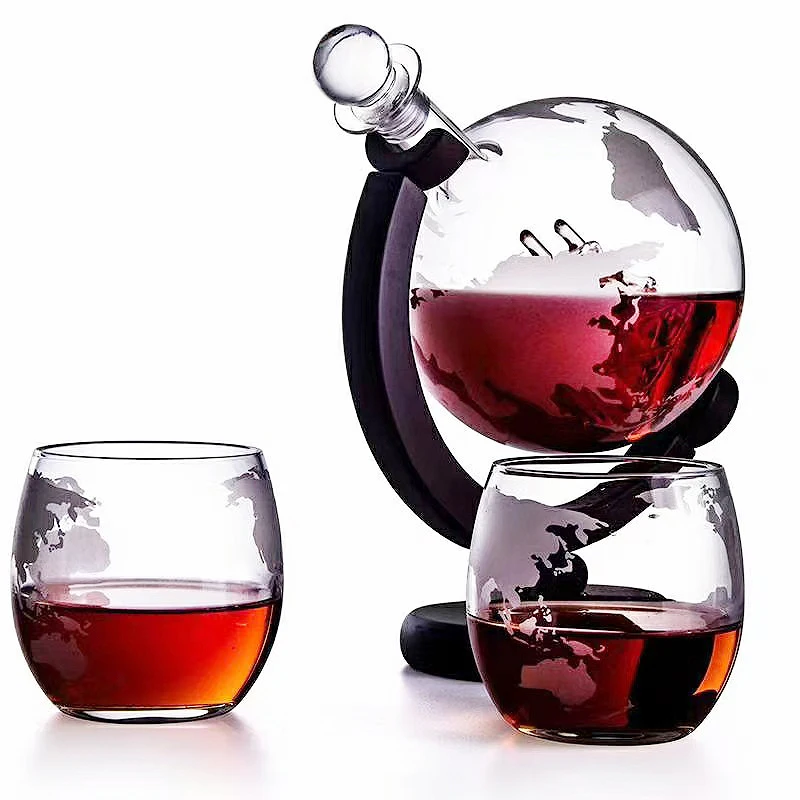 Decanter Globe Set - Zestaw kieliszków do whisky Crystal Globe