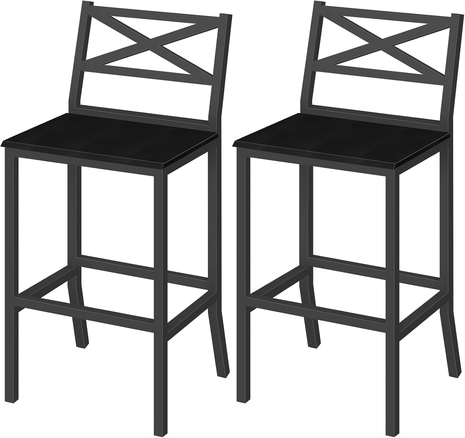 Home Bar Stools - Stołki barowe, zestaw 2 krzeseł barowych