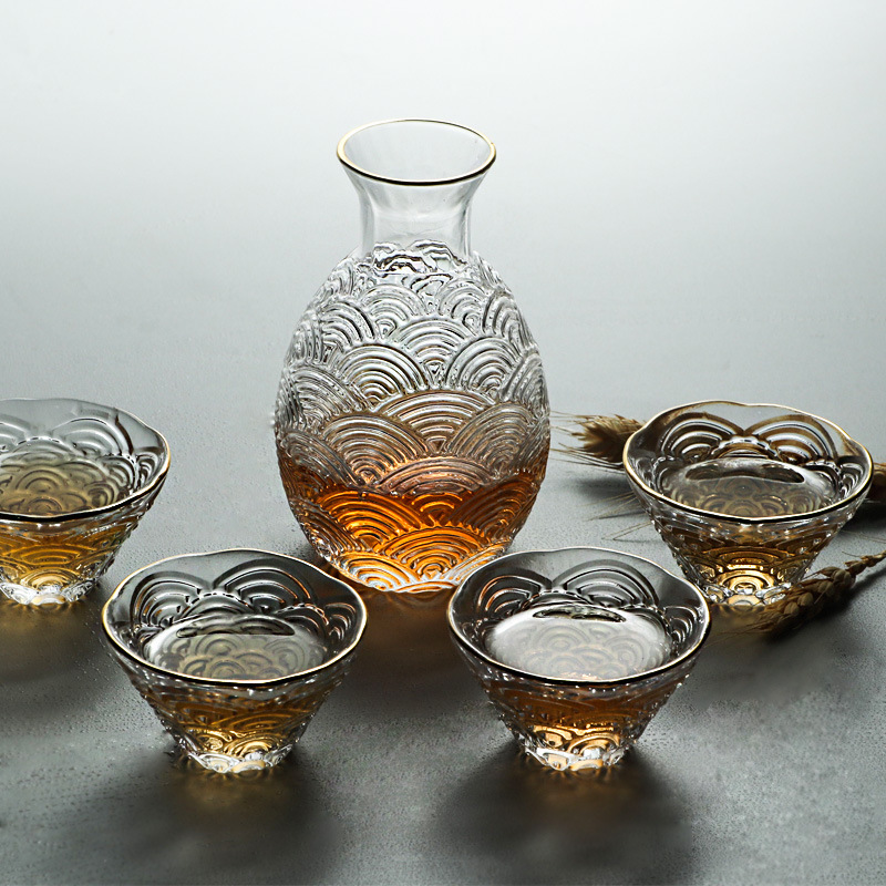 Home Bar Set - Japoński zestaw do sake: młotek, dzbanek,