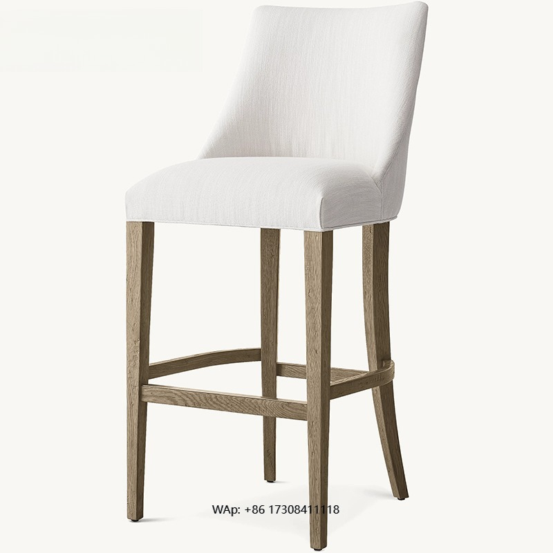 Home Bar Stools - Krzesło barowe z litego drewna w