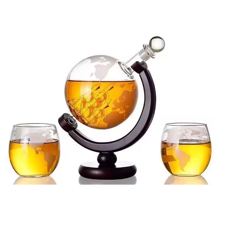 Decanter Globe Set - Zestaw dekantera kreatywnego w kształcie kuli