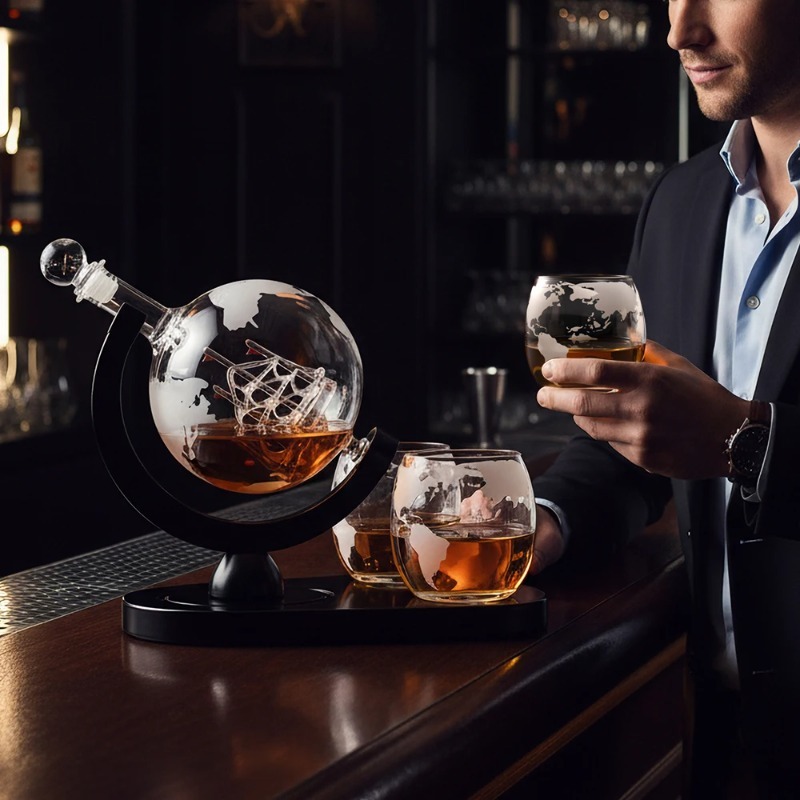 Kreatywny zestaw karafki w ksz – Decanter Globe Set recenzja i cena