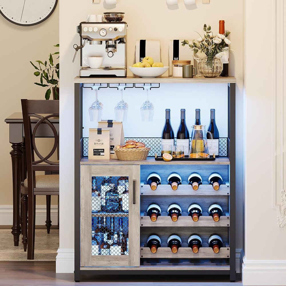 Szafka na wino w stylu industr – Home Bar And Cabinet recenzja i cena