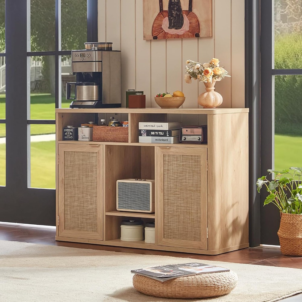 Szafka na wino z rattanu z 2 d – Home Bar And Cabinet recenzja i cena