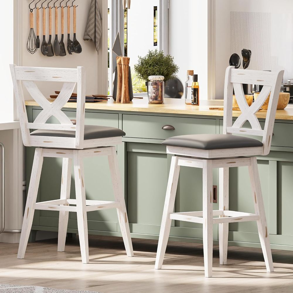 Zestaw 2 obrotowych krzeseł ba – Home Bar Stools recenzja i cena