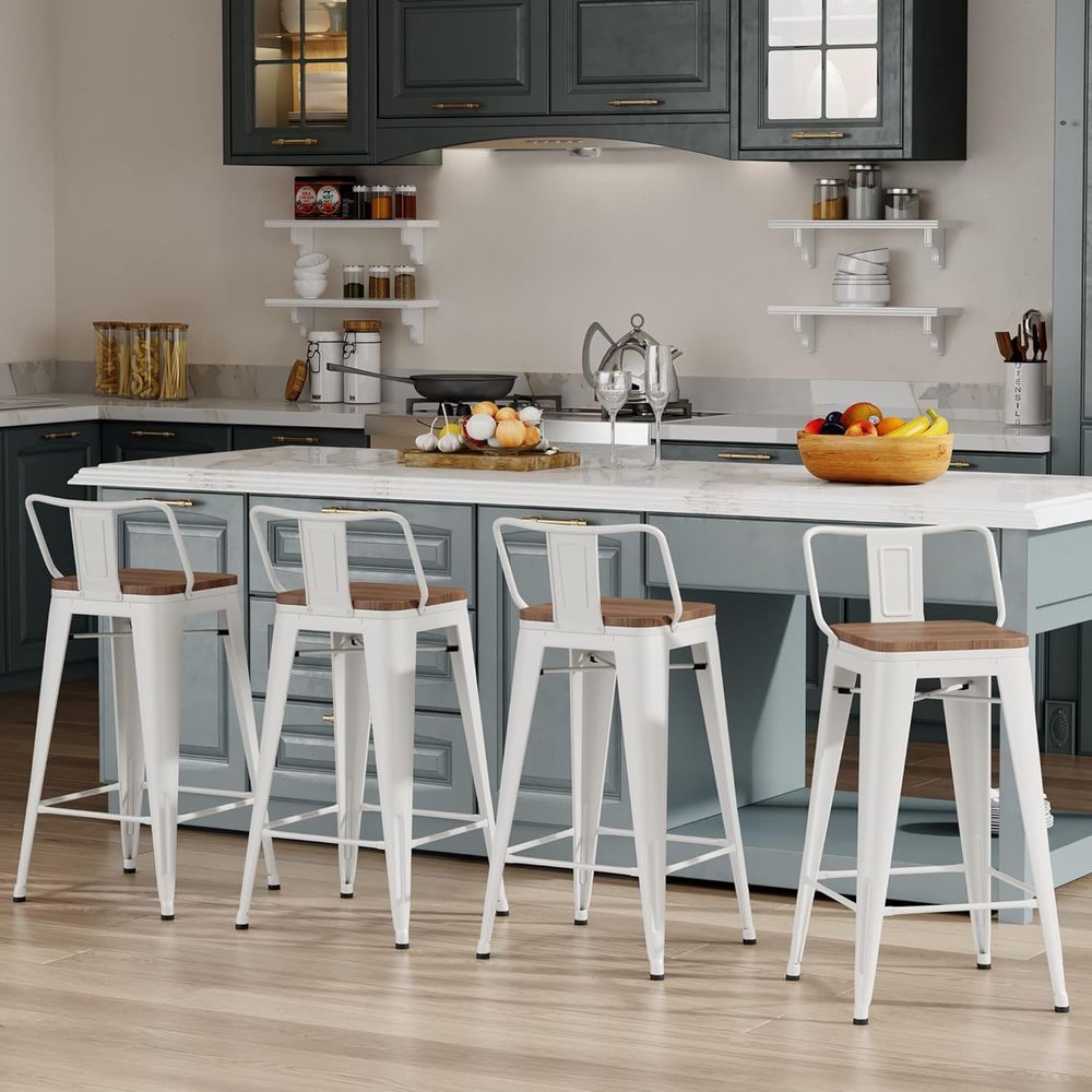 Zestaw 4 metalowych stołków ba – Home Bar Stools recenzja i cena