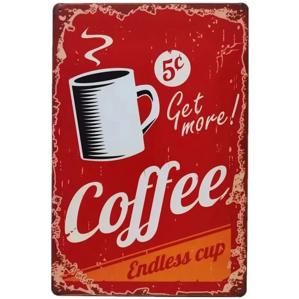 Metalowe tabliczki z napisami, – Home Bar And Coffee recenzja i cena