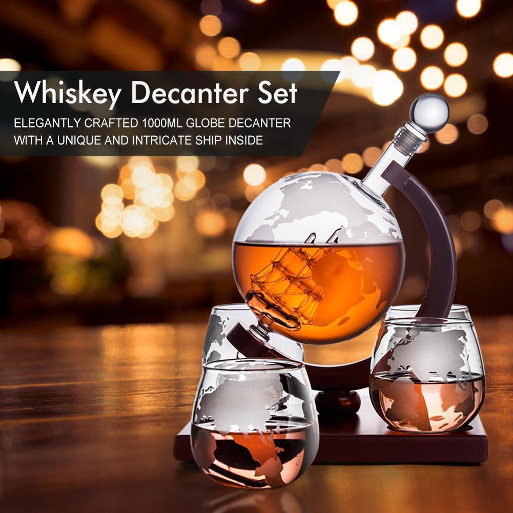 Dekanter w kształcie globu, ki – Decanter Globe Set recenzja i cena