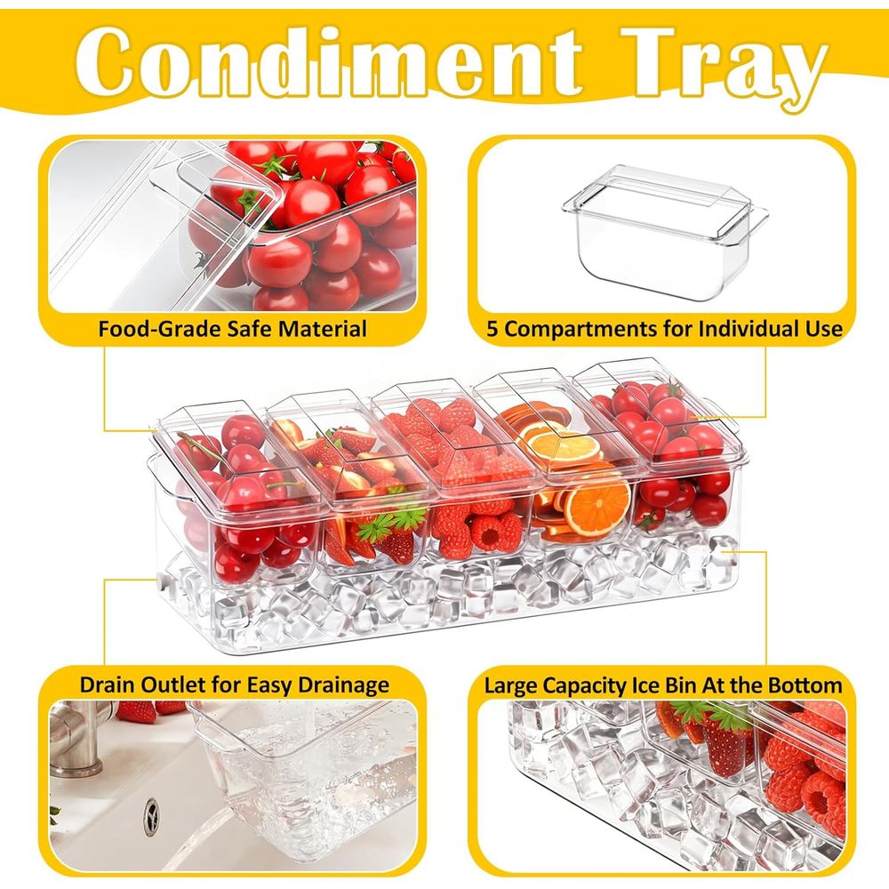 Taca na przyprawy, chłodzona t – Garnish Tray Set recenzja i cena