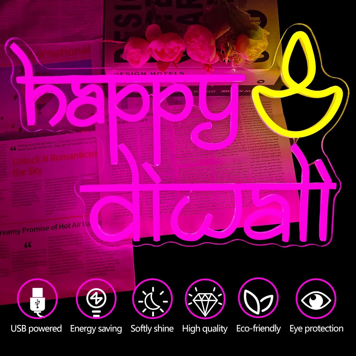 Świecący neonowy znak Happy Di – Home Bar Signs recenzja i cena