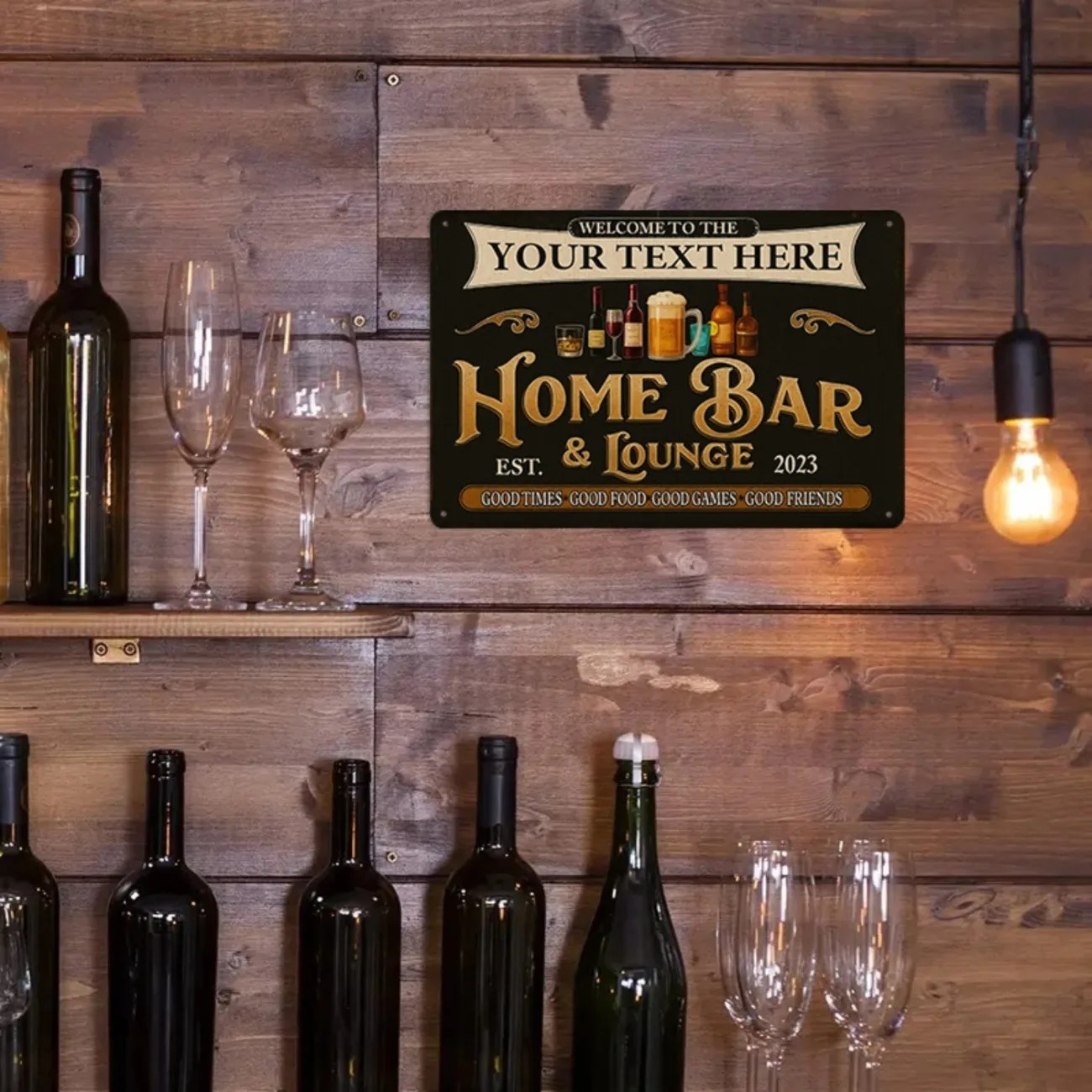 Metalowy szyld z własnym tekst – Home Bar Signs recenzja i cena