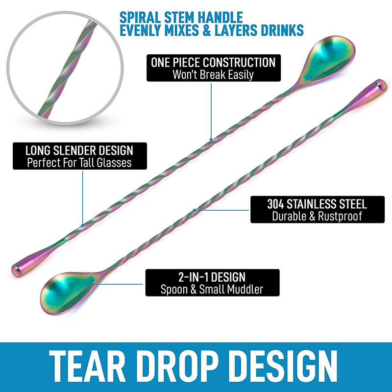 30cm/40cm/50cm Łyżka koktajlow – Bar Spoon Twisted recenzja i cena