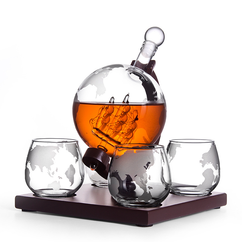 Globe karafka kreatywna szklan – Decanter Globe Set recenzja i cena