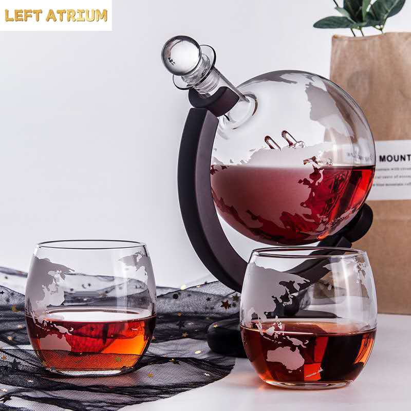 Szklana karafka w kształcie ku – Decanter Globe Set recenzja i cena