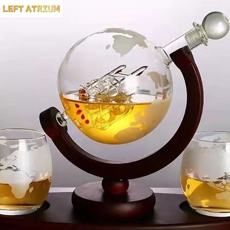 Szklana karafka w kształcie ku – Decanter Globe Set recenzja i cena