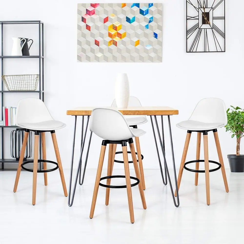 Zestaw 4 krzeseł barowych z si – Home Bar Stools recenzja i cena