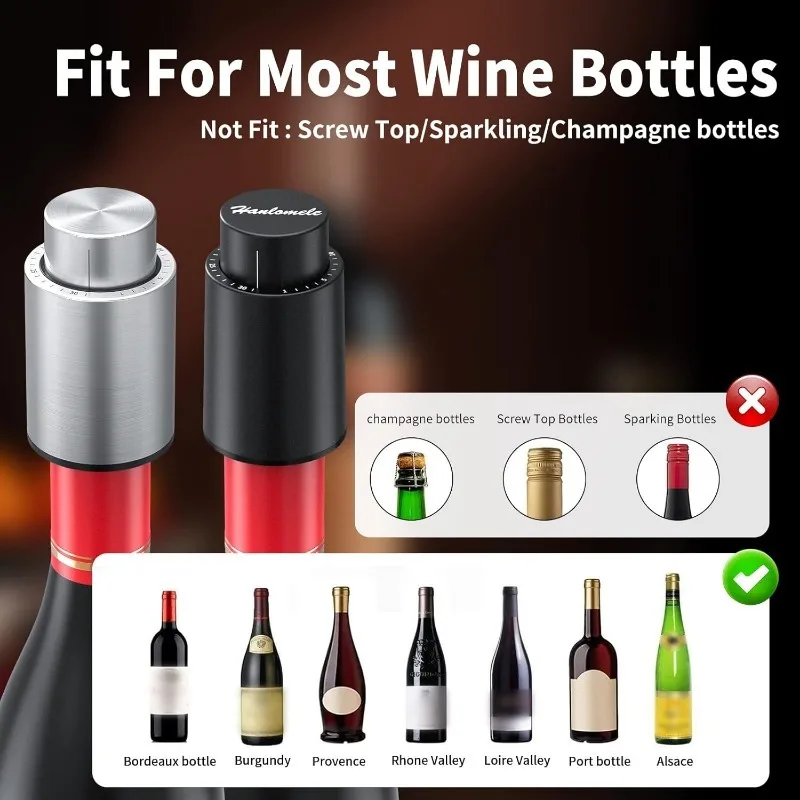 Zatyczki do butelek wina Próżn – Wine Preservation Pump recenzja i cena