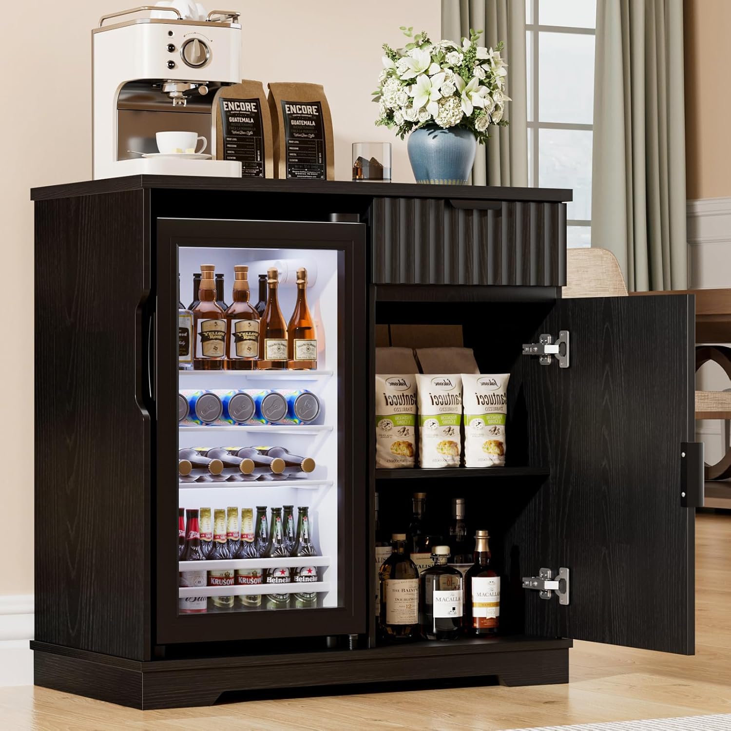 Szafka barowa z karbowaną obud – Home Bar And Cabinet recenzja i cena