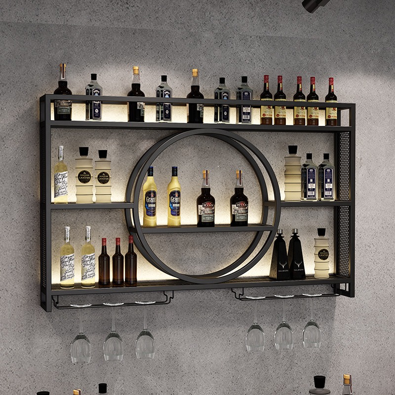 Półka na wino do baru, wisząca – Home Bar And Cabinet recenzja i cena