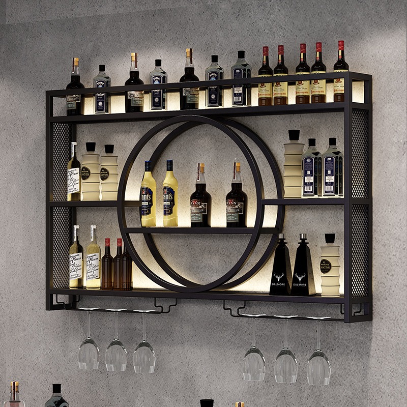 Półka na wino do baru, wisząca – Home Bar And Cabinet recenzja i cena