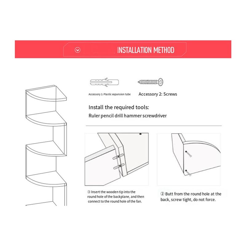 Półka narożna ABUL, narożnik b – Home Bar Shelves recenzja i cena