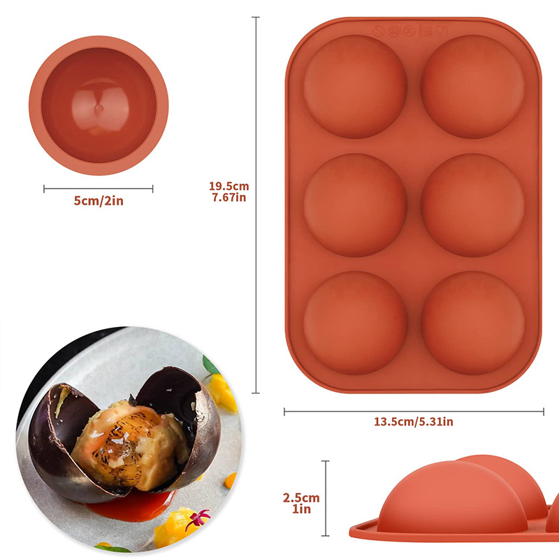 6 wgłębień Półokrągłe formy si – Ice Mold Sphere recenzja i cena