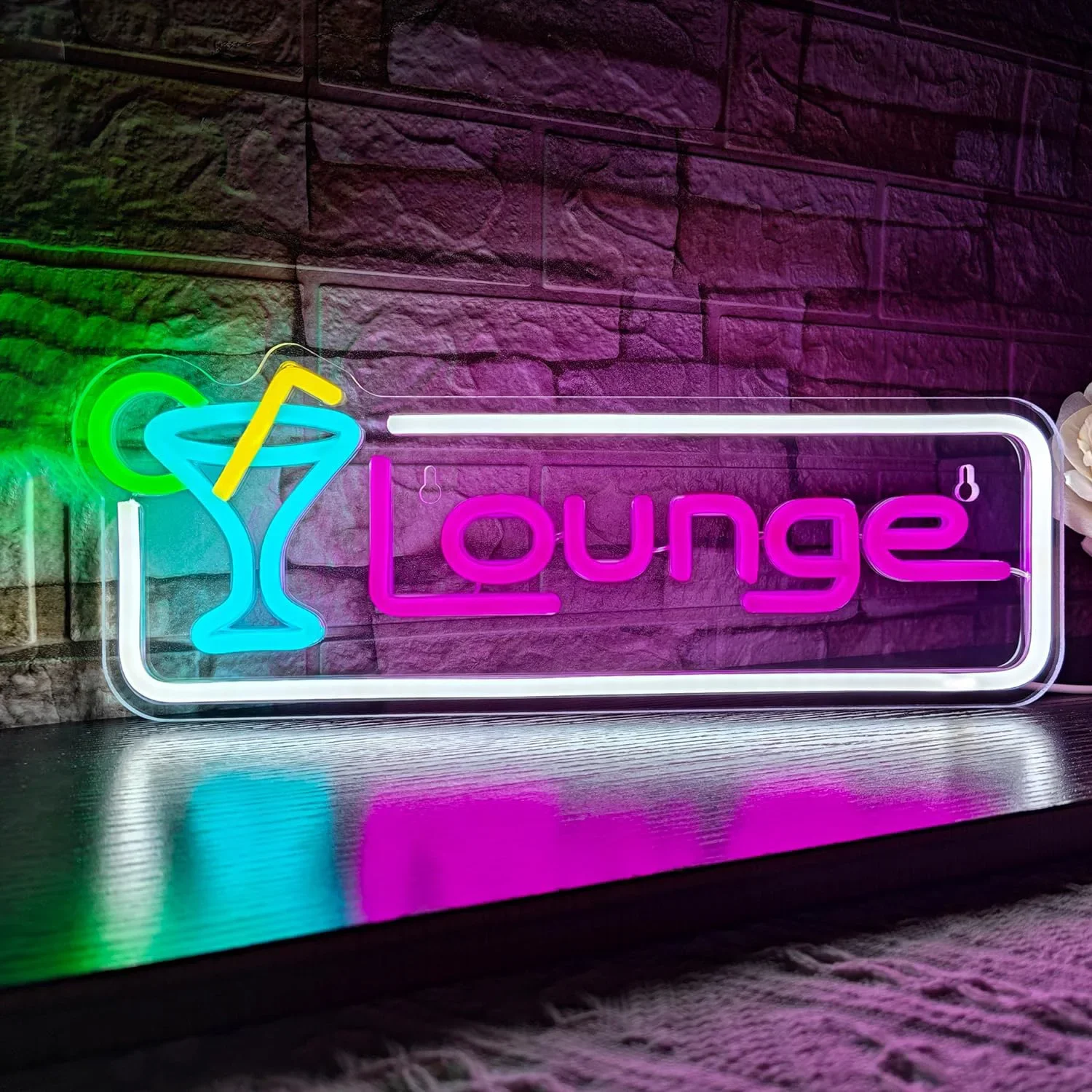 Neonowy znak LED do salonu kok – Home Bar Lounge recenzja i cena
