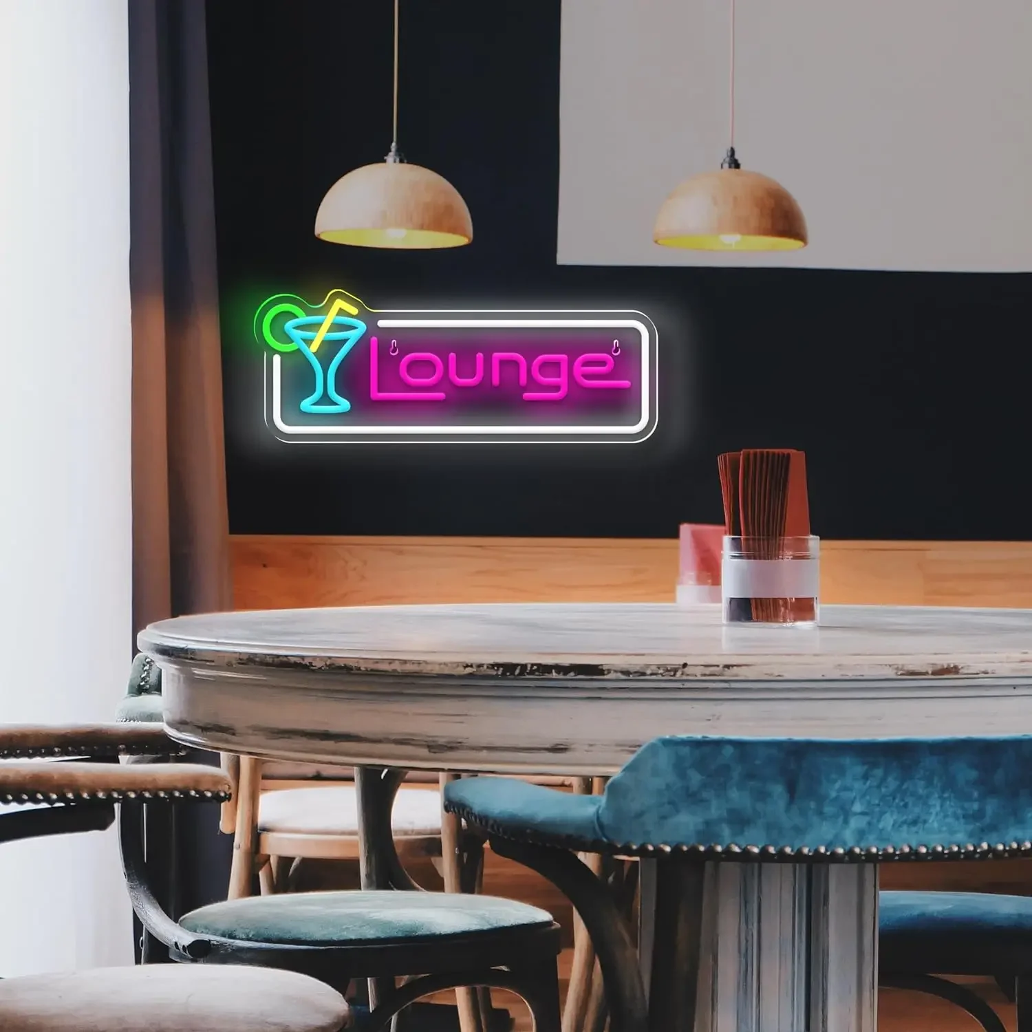 Neonowy znak LED do salonu kok – Home Bar Lounge recenzja i cena