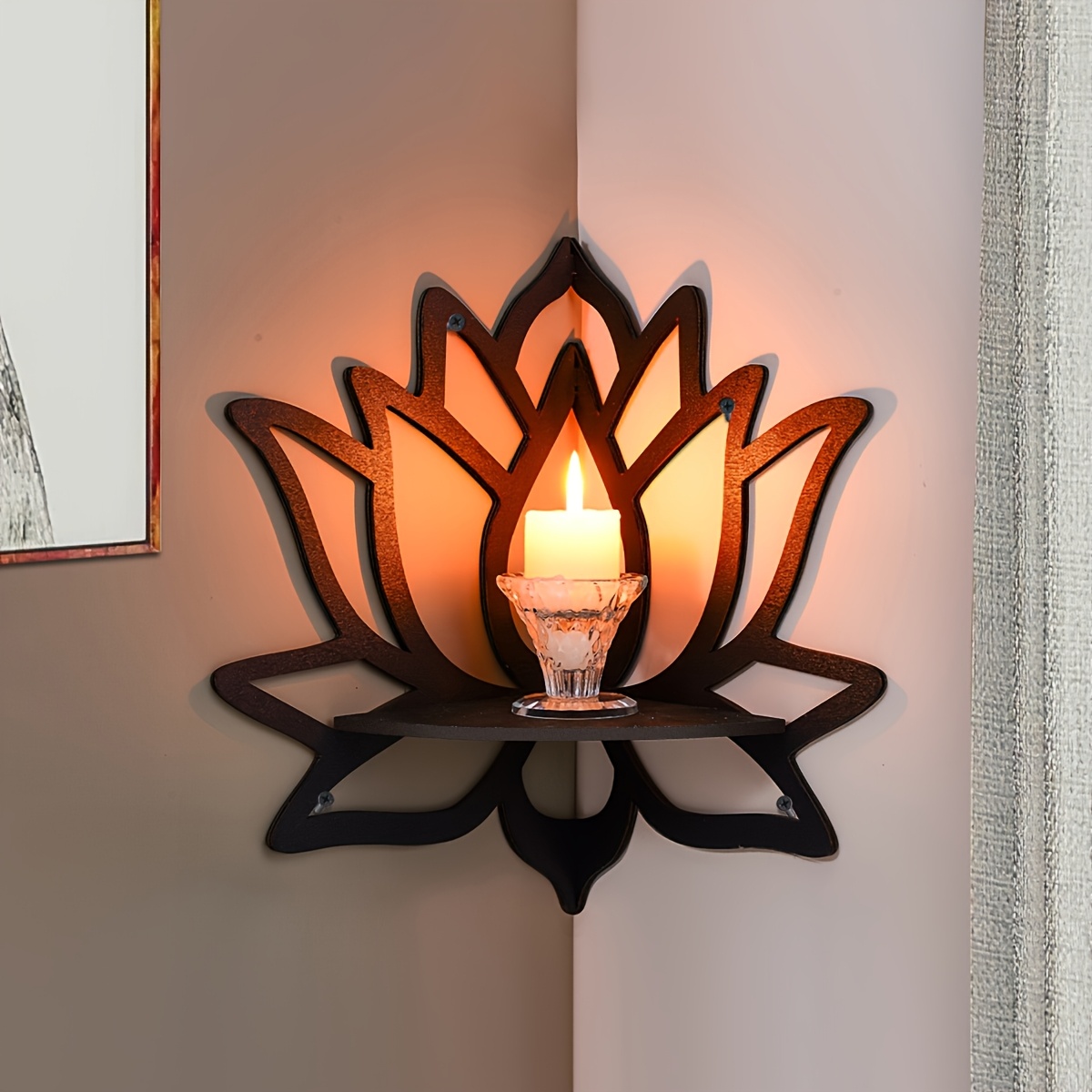 Półka narożna Lotus Corner, pó – Home Bar Shelves recenzja i cena
