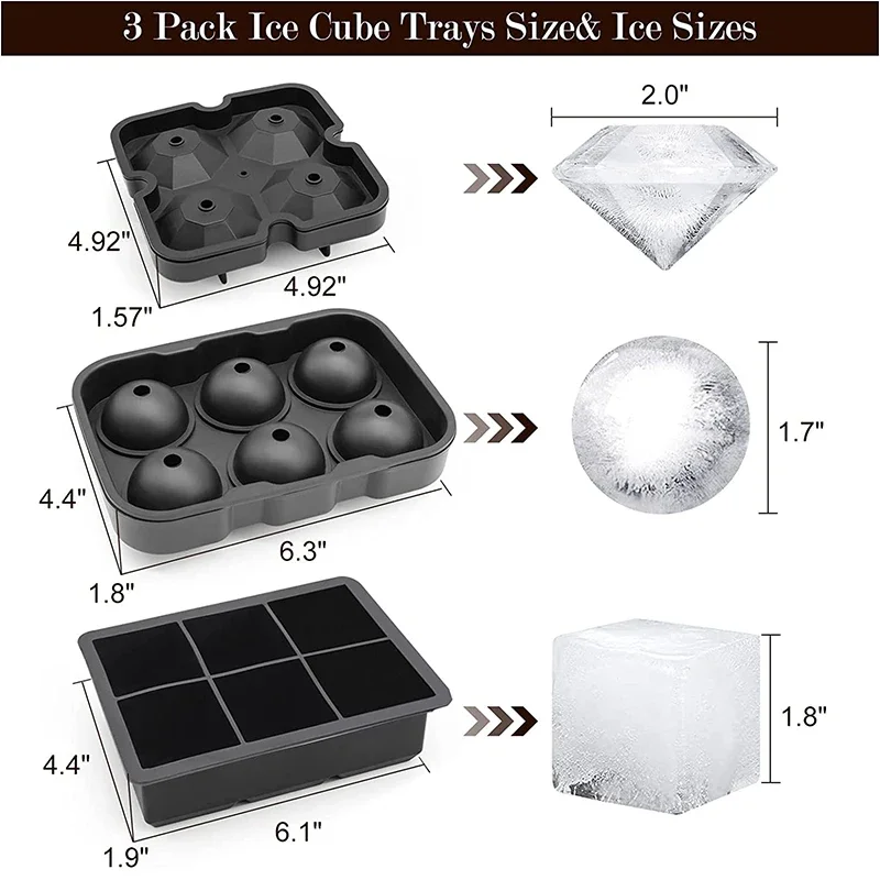 Duże tacki na kostki lodu Sili – Ice Mold Sphere recenzja i cena