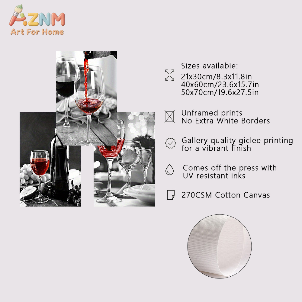 3 SZT. Czerwone Kieliszki do W – Home Bar Set recenzja i cena