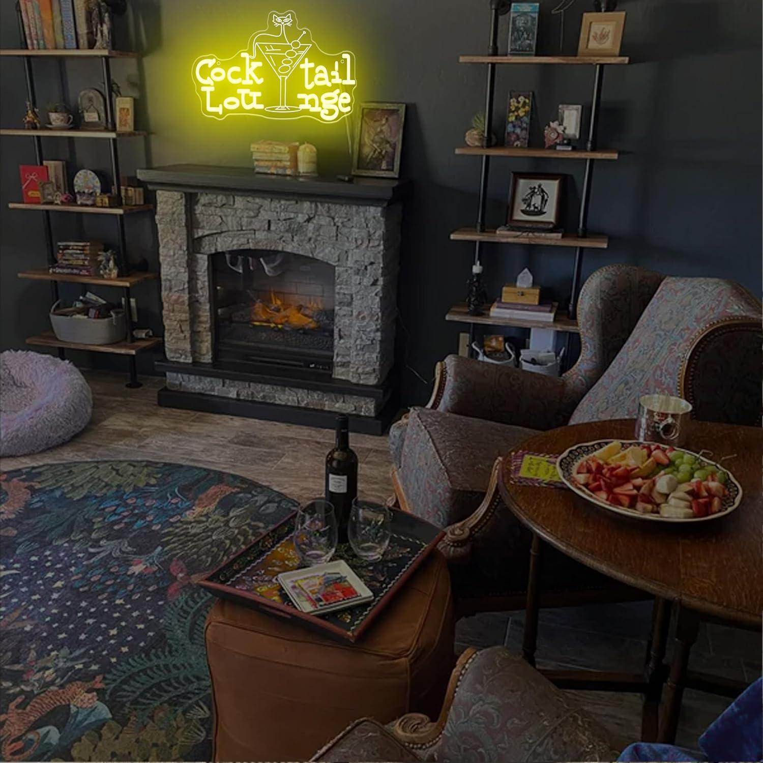 Neonowy szyld do baru koktajlo – Home Bar Signs recenzja i cena
